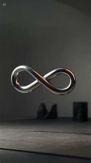 Perfectly Rotating Infinity Symbol #mesmerizing #shorts