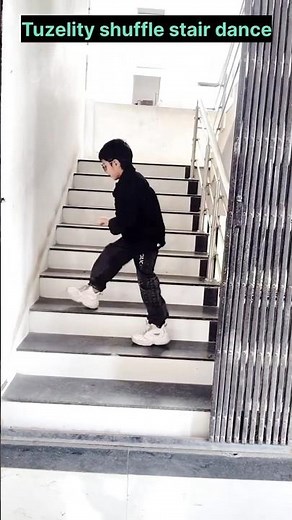 Magic dance😱🚀|Tuzelity Stair dance|shuffle neon mode tuzelity shuffle dance#dancelikeyugga #ytshorts