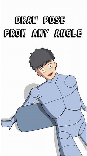 Draw any pose with Anatomy #2danimation #anime #drawing #digitalart #basic