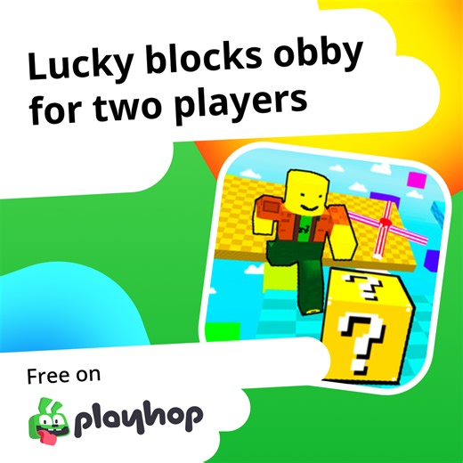 Lucky blocks obby for two players: Play Online For Free On Playhop
