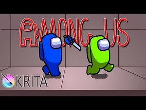 Krita: Among Us Animation Run Cycle