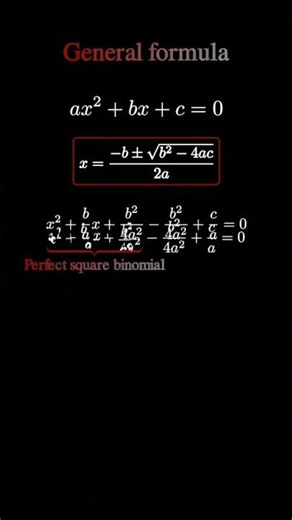 “General Formula of Quadratic Equation Explained”🧠🧠#maths #quadraticformula #matrixmind #explanation