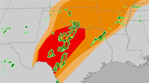 Severe weather outbreak likely across South Tuesday