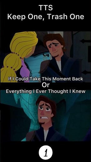Keep One Trash One Challenge 🎵 - pt 1 - Tangled the Series #varian #disney #tangledtheseries