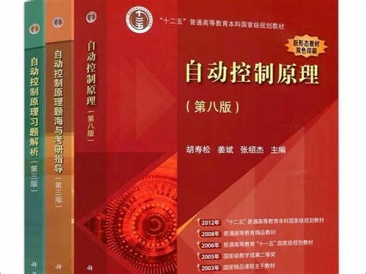 自动控制原理 第六七八版 教材+配套题库+课后习题+笔记 PDF 电子版 高清无水印 电子教材 详情简介