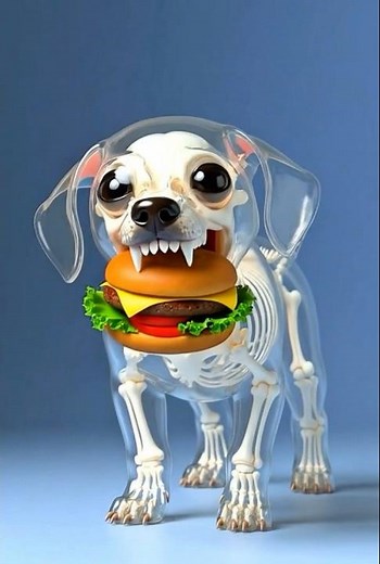 What If Your Dog Eats a Hamburger Every Day for 30 Days? 🍔🐶 #shorts #dog