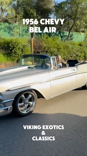 Viking Exotics & Classics on Instagram: "1956 Chevy Bel Air Convertible – 468 Big Block | $71,500 ] | Valley Center, CA Classic ’56 Bel Air with modern performance upgrades! ✅ 468 Big Block ✅ Electronic ignition ✅ Aluminum radiator ✅ 400 Turbo automatic transmission ✅ Power steering ✅ Power front disc brakes ✅ Brand new manual convertible top ✅ Solid car – runs and drives great This is a real head-turner and a great driver. Clean, strong, and ready to cruise. 📹 Walk-around video available 📞 Vi