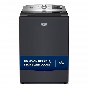 Reviews for Maytag 5.3 cu. ft. Pet Pro Top Load Washer in Midnight Steel with Impeller, Extra Power and Sanitize Cycle with Oxi | Pg 1 - The Home Depot
