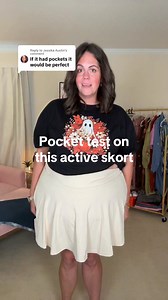 Austin this cute little plus size skort has pockets, one on each side! I wasnt sure how functional they would be, so I tested them out to see. Turns out, they work! Ive worn one of these littles every day for a week straight with my graphic tees to make casual transitional fall outfits. I cant wait to see how they hold up with all this washing. #plussize #apronbelly #apronbellybaddies #plussizestyle #plussizeactivewear #activewear #plussizefashion #JeitoNu | Lindsey Baker, Apron Belly Girlie