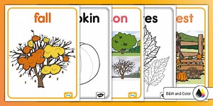 Fall Vocabulary Posters