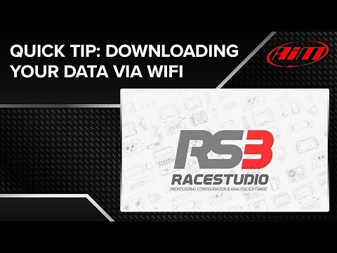 AiM Race Studio 3 - Downloading from WiFi (using an AiM Solo 2)