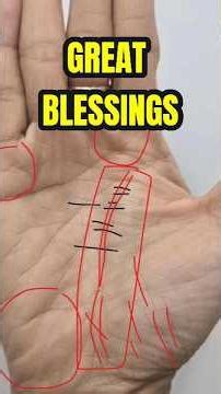 Palmistry signs indicating a person with great fortune and blessings #palmistry #spirituality