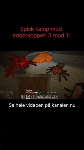 Vild kamp i Minecraft! Se vores nyeste video og join og i ￼ kaosset! Minecraft singleplayer (dansk)￼