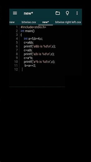 Bitwise operator, programming in C simple and easy example for bitwise operator