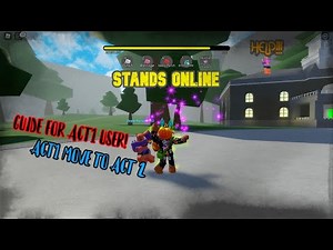 Stands Online| How To Level up Act1 Stand| Huge update