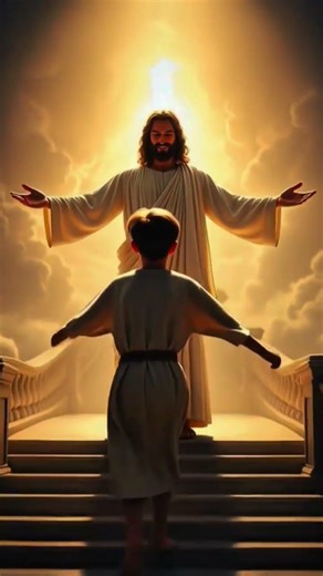 come here my child❤️ #jesus #jesuschrist #jesuslovesyou #shorts #aivideo