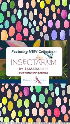 New fabric alert! Insectarium by Tamara Kate for Windham Fabrics. Shop our San Antonio location or online! #bugfabric #fabric #quilting | Sew Special Quilts SATX