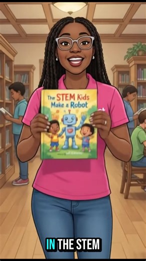 The STEM Kids Make A Robot #KidLIt #BooksForKids #KidsBooks #ChildrensBooks #STEMForKids Robotics Engineering Design Process Cooperative Learning Team