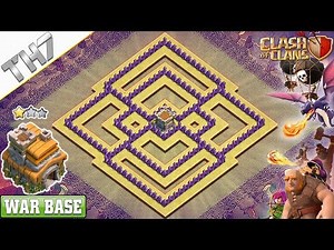 NEW TH7 War Base with COPY LINK | TH7 base layout - Clash of Clans