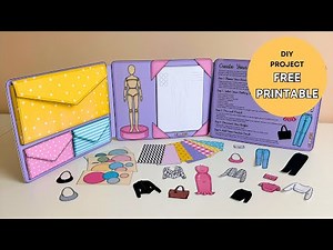 DIY Lapbook Fashion Designer + Free printable