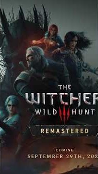 The Witcher 3 REMASTERED FOR FREE!! #thewitcher3 #thewitcher #cdprojektred #cyberpunk2077 #gaming