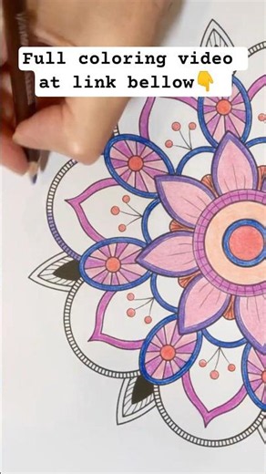 Mandala Magic: Beginner Coloring That Soothes (#ASMR) #art #relaxing #zentanglelegend #mandalaart