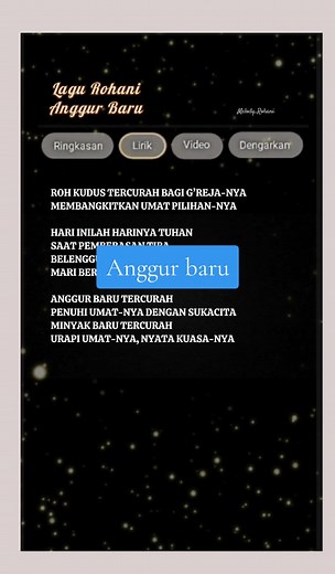 #AnggurBaru #anggurbarutercurah #lagu rohani lengkap dengan lirik #vibesrohani #2024 #rohanitiktok #lagurohani