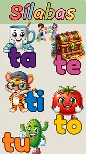 Video para aprender las sílabas ta, te, ti, to, tu y su fonema representando por imágenes #sílabastatetitotu | Cyr Abc. Lectoescritura, vocales, abecedario, sílabas y números.
