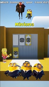 Minecraft Realistic Iron Golem, Minions, Fishing Rod Banners 🤖💛🎣