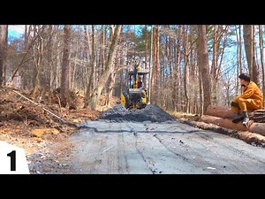 Subtitled | Build my own shoemaker's workshop | Making a road | Working hard with an excavator #1