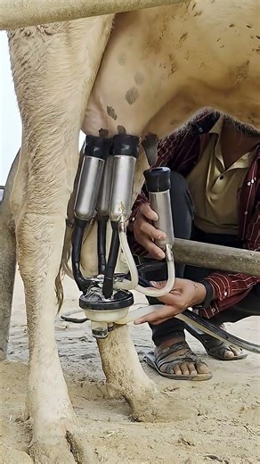 Amazing Milking Machine Setup 🔥#cows​ #milking​