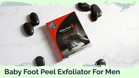Baby Foot - Original Foot Peel Exfoliator For Men - Foot Peel Mask - Repair Rough Dry Cracked Feet and remove Dead Skin, Repair Heels and enjoy Baby Soft Smooth Feet 2.7 Fl. Oz. Mint Scented Pair
