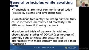 Evaluation and Management of the Bleeding Patient and the Patient at Risk of Bleeding