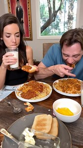 Yummy husband and wife eat food | The Anna Show