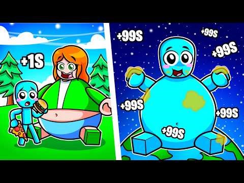 Every second we get fatter until we devour the world in Roblox...