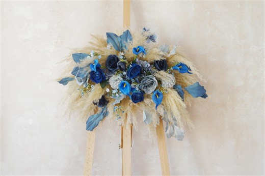Navy Blue Wedding Arch Flower,silk Flower Arch,fall Wedding,ceremony Arch,artificial Flower Arch Flower,wedding Arrangement - Etsy Canada
