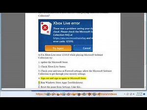Fix Xbox Live error 121010 while playing Microsoft Solitaire Collection in Windows 11/10