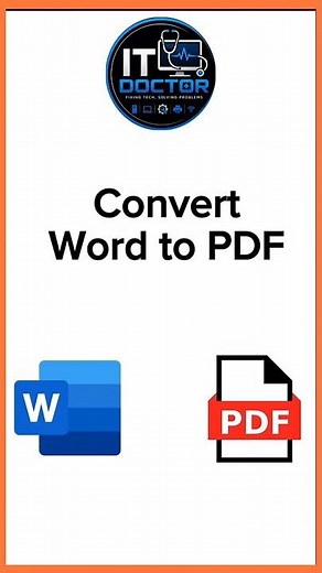 How to Convert a Word file into PDF