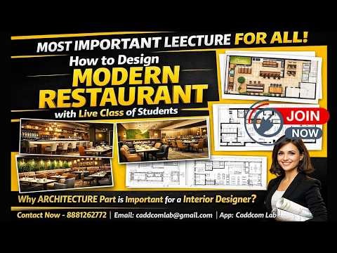 Resturent Design- Why Architetcure Is must For Interior Design- Most Important Lecture-#restaurant