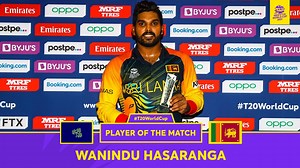 735K views · 10K reactions | For his brilliant 71 off 47 with the bat and 1/12 with the ball, Wanindu Hasaranga was crowned Player of the Match in Sri Lanka’s win over Ireland. #T20WorldCup | ICC - International Cricket Council | Facebook