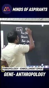 Pre-Darwinian, Darwinian & Post-Darwinian Theories of Evolution | GENE Anthropology | MOA | #UPSC
