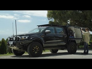 Full Ford Ranger 12v canopy setup with 4x4 Australia