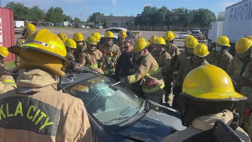 3.4K views · 187 reactions | Recruit Class 22-1 is on the drill field this morning working on auto extrication techniques. Getting people out of damaged cars is something firefighters must be very proficient at doing. #HereIfYouNeeeUs | Oklahoma City Fire Department | Facebook
