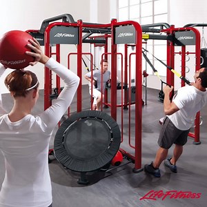 The SYNRGY360 is ideal for dynamic small group training, one-on-one personal training, and for individual exercises. Members will fall in love with this training. | Life Fitness International | Facebook
