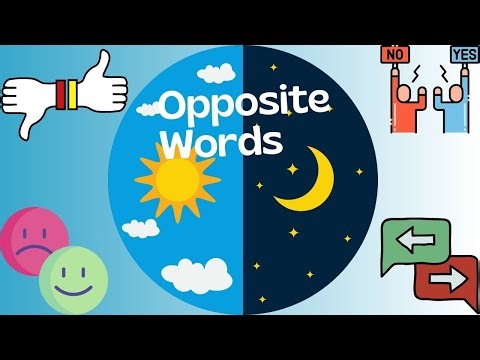 Opposite Words for Kids 🔄 | Rhyme & Educational Video for Toddlers | Learn with JollyJube 🌟