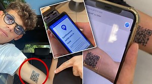 …अन् त्याने लसीकरण प्रमाणपत्रावरील क्यूआर कोडचा टॅटूचं गोंदवला; फोटो व्हायरल