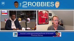 4K views · 40 reactions | "He should be a leader at Arsenal." Robbie Mustoe's underappreciated performer of the week is Thomas Partey. Check out The 2 Robbies where they discuss this and more!  : apple.co/2XpiNfL or wherever you get your podcasts! | NBC Sports Soccer | Facebook
