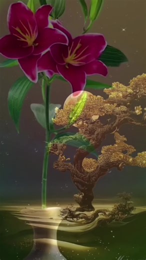 Mesmerizing Animated Flower Scenes in Nighttime Settings