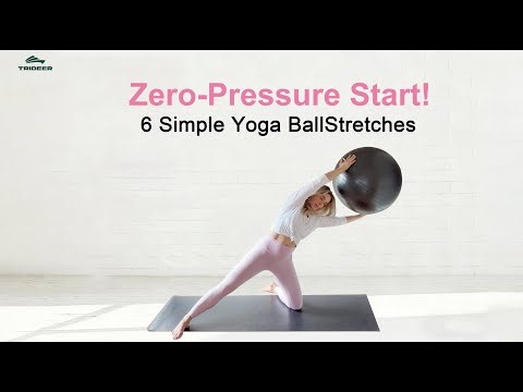 Beginner Stretching Routine | Gentle Yoga Ball Exercises