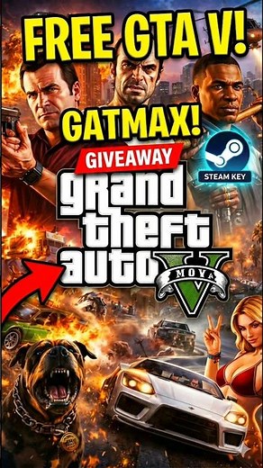 FREE GTA 5? 😱 Real Steam Account Giveaway! (Limited Time) #shorts